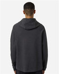 North End NE729 Men's Spirit Textured Hooded Pullover - Black Heather - model back