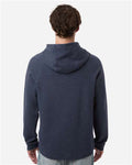 North End NE729 Men's Spirit Textured Hooded Pullover - Classic Navy Heather - model back