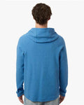 North End NE729 Men's Spirit Textured Hooded Pullover - Light Nautical Blue Heather - model back