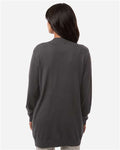 Devon & Jones DG447W Women's New Classics Open Cardigan Sweater - Graphite - model back