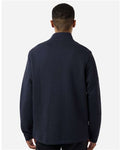 Devon & Jones DG740 Men's Berkley Textured Full-Zip Jacket - Navy - model back