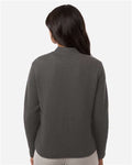 Devon & Jones DG740W Women's Berkeley Textured Full-Zip Jacket - Graphite - model back