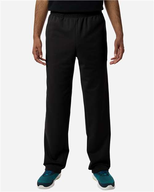 Team 365 TT805 Unisex Squad Tech Fleece Pants - Black - model front