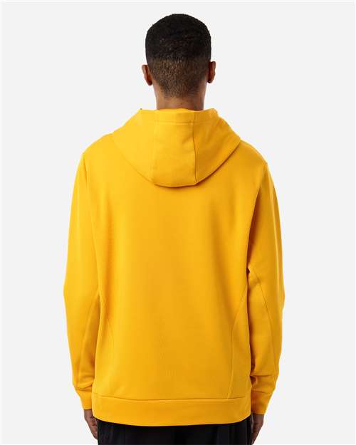 Team 365 TT400 Unisex Squad Hooded Tech Fleece Pullover - Sport Athletic Gold - model back