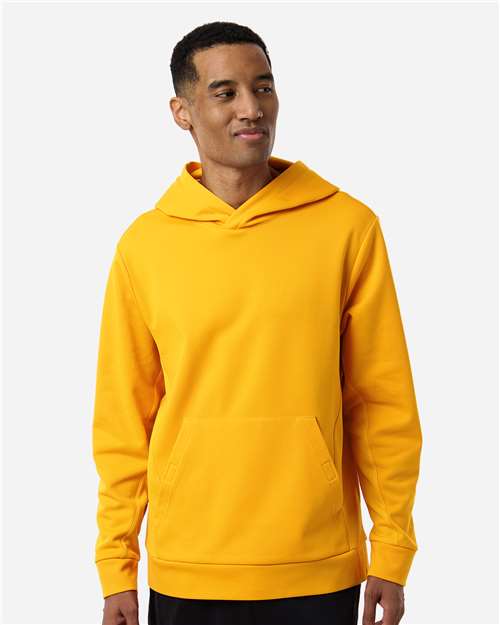 Team 365 TT400 Unisex Squad Hooded Tech Fleece Pullover - Sport Athletic Gold - model front