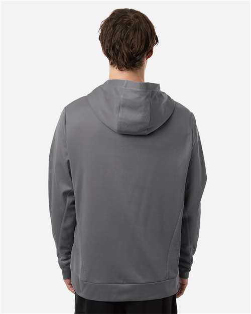 Team 365 TT400 Unisex Squad Hooded Tech Fleece Pullover - Sport Graphite - model back