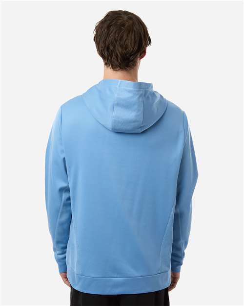 Team 365 TT400 Unisex Squad Hooded Tech Fleece Pullover - Sport Light Blue - model back