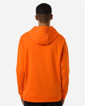 Team 365 TT400 Unisex Squad Hooded Tech Fleece Pullover - Sport Orange - model back