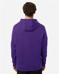 Team 365 TT400 Unisex Squad Hooded Tech Fleece Pullover - Sport Purple - model back