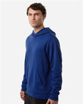 Team 365 TT400 Unisex Squad Hooded Tech Fleece Pullover - Sport Royal - model side