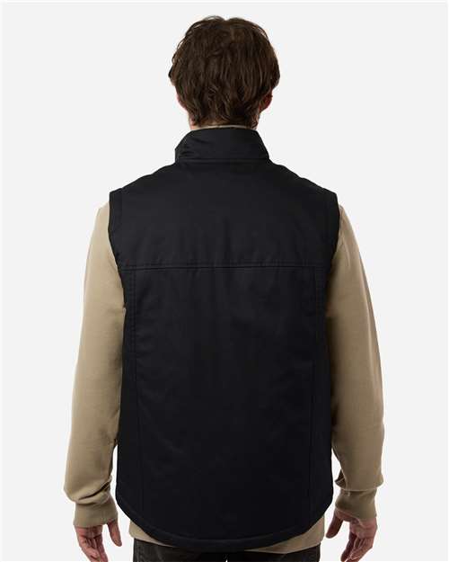 Harriton M723 Unisex ClimaBloc Station Vest - Black - model back