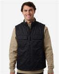 Harriton M723 Unisex ClimaBloc Station Vest - Black - model front
