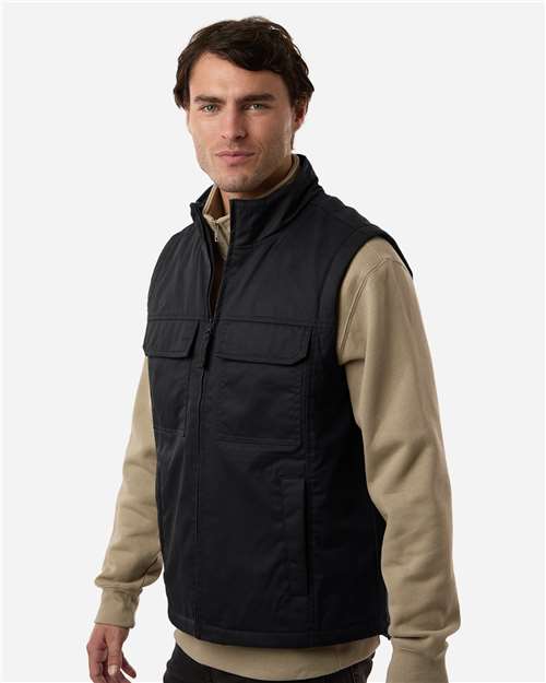 Harriton M723 Unisex ClimaBloc Station Vest - Black - model side