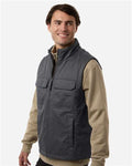 Harriton M723 Unisex ClimaBloc Station Vest - Dark Charcoal - model side