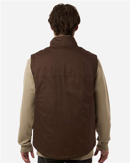 Harriton M723 Unisex ClimaBloc Station Vest - Dark Mocha - model back