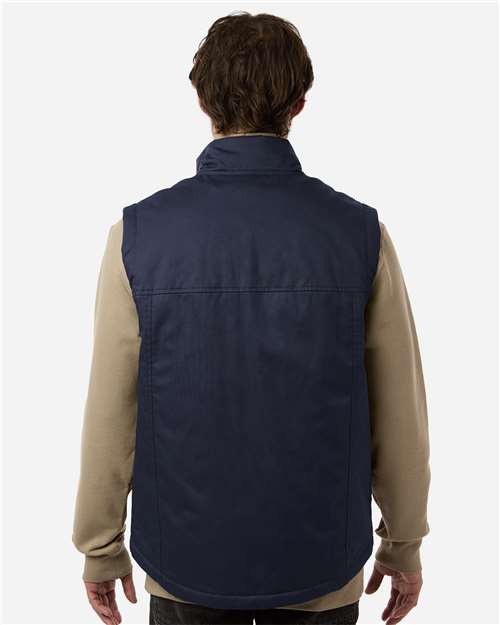 Harriton M723 Unisex ClimaBloc Station Vest - Dark Navy - model back