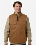 Harriton M723 Unisex ClimaBloc Station Vest - Duck Brown - model front