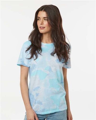 Colortone 1355 Unisex Vintage Tie-Dyed T-Shirt - Breeze - model front