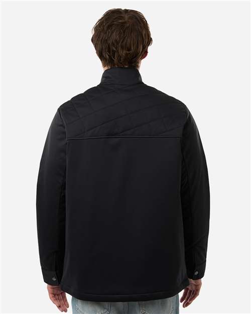 Harriton M781 Men's Guardian Insulated Utility Jacket - Black - model back