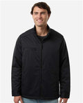 Harriton M781 Men's Guardian Insulated Utility Jacket - Black - model front