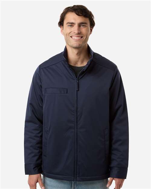 Harriton M781 Men's Guardian Insulated Utility Jacket - Dark Navy - model front