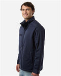 Harriton M781 Men's Guardian Insulated Utility Jacket - Dark Navy - model side