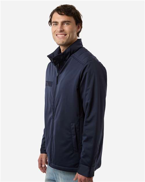 Harriton M781 Men's Guardian Insulated Utility Jacket - Dark Navy - model side