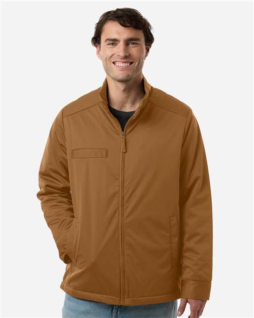 Harriton M781 Men's Guardian Insulated Utility Jacket - Duck Brown - model front