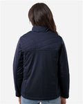 Harriton M781W Women's Guardian Insulated Utility Jacket - Dark Navy - model back