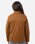 Harriton M781W Women's Guardian Insulated Utility Jacket - Duck Brown - model back