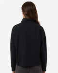 Independent Trading Co. EXP15WPQ Women's Perform Quarter-Zip Pullover - Black - model back