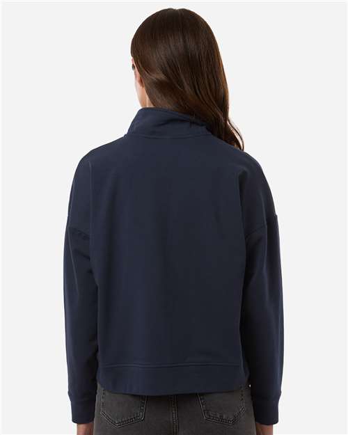Independent Trading Co. EXP15WPQ Women's Perform Quarter-Zip Pullover - Classic Navy - model back