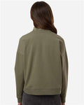 Independent Trading Co. EXP15WPQ Women's Perform Quarter-Zip Pullover - Pine - model back