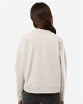 Independent Trading Co. EXP15WPQ Women's Perform Quarter-Zip Pullover - Smoke - model back