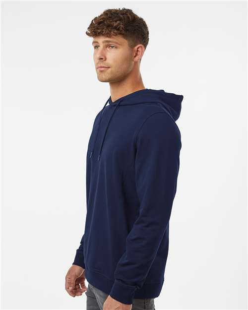 Independent Trading Co. EXP25PH Unisex Perform Hooded Sweatshirt - Classic Navy - model side