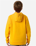 Team 365 TT400Y Youth Squad Hooded Tech Fleece Pullover - Sport Athletic Gold - model back