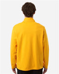 Team 365 TT401 Unisex Squad Cadet Quarter-Zip Tech Fleece Pullover - Sport Athletic Gold - model back