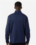 Team 365 TT401 Unisex Squad Cadet Quarter-Zip Tech Fleece Pullover - Sport Dark Navy - model back
