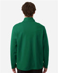 Team 365 TT401 Unisex Squad Cadet Quarter-Zip Tech Fleece Pullover - Sport Forest - model back