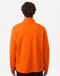 Team 365 TT401 Unisex Squad Cadet Quarter-Zip Tech Fleece Pullover - Sport Orange - model back