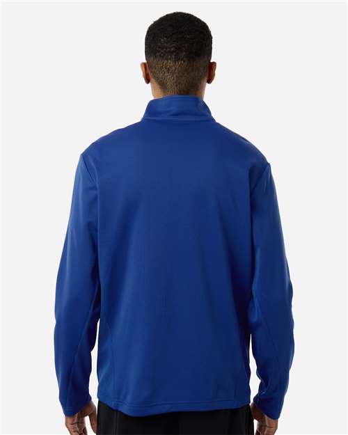 Team 365 TT401 Unisex Squad Cadet Quarter-Zip Tech Fleece Pullover - Sport Royal - model back