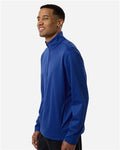 Team 365 TT401 Unisex Squad Cadet Quarter-Zip Tech Fleece Pullover - Sport Royal - model side