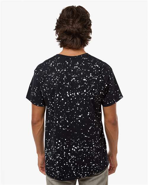 Colortone 1385 Unisex Bleach Out Dyed T-Shirt - Starry Night - model back