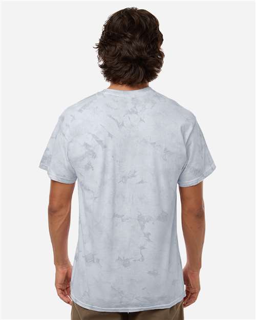 Colortone 1390 Unisex Crystal Wash T-Shirt - Crystal Dove - model back