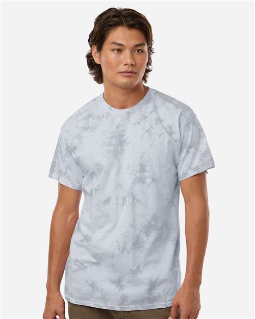 Colortone 1390 Unisex Crystal Wash T-Shirt - Crystal Dove - model front