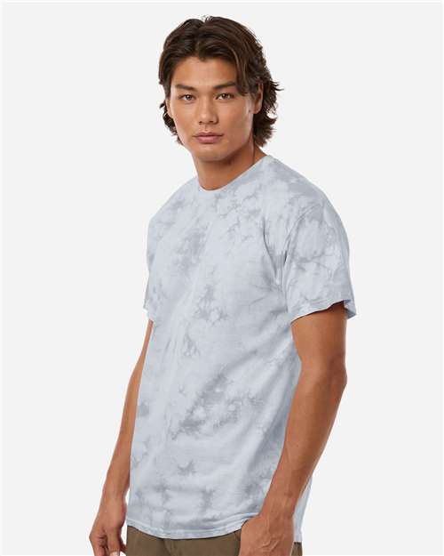 Colortone 1390 Unisex Crystal Wash T-Shirt - Crystal Dove - model side