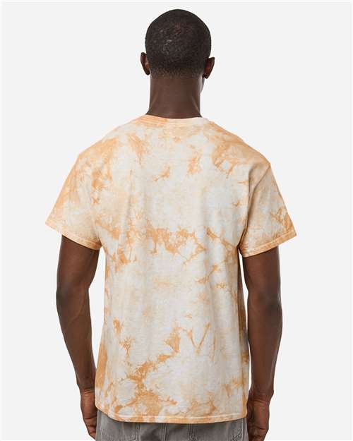 Colortone 1390 Unisex Crystal Wash T-Shirt - Crystal Golden - model back