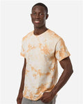 Colortone 1390 Unisex Crystal Wash T-Shirt - Crystal Golden - model side