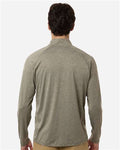 HUK H1200715 Men's Airweight Heather Quarter-Zip Pullover - Heather Moss - model back