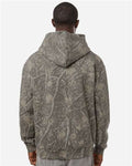 Independent Trading Co. IND330BLV Unisex Boulevard Heavyweight Hooded Sweatshirt - Deadwood Tree Camo - model back